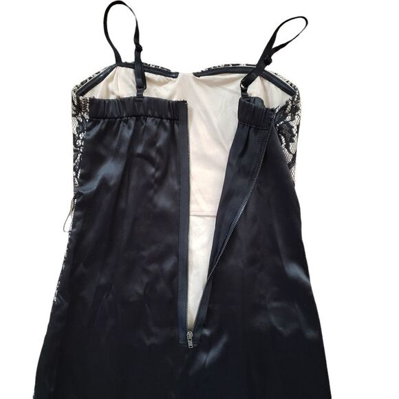 TCEC Black Lace Overlay Bodycon Dress Sz S - Picture 7 of 13